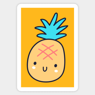 Cute Pineapple Fruit Kawaii Sticker